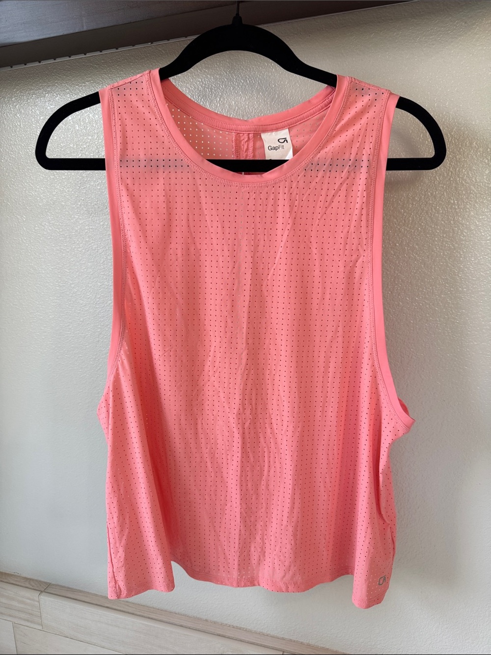 GAP Pink Perforated Workout Tank
